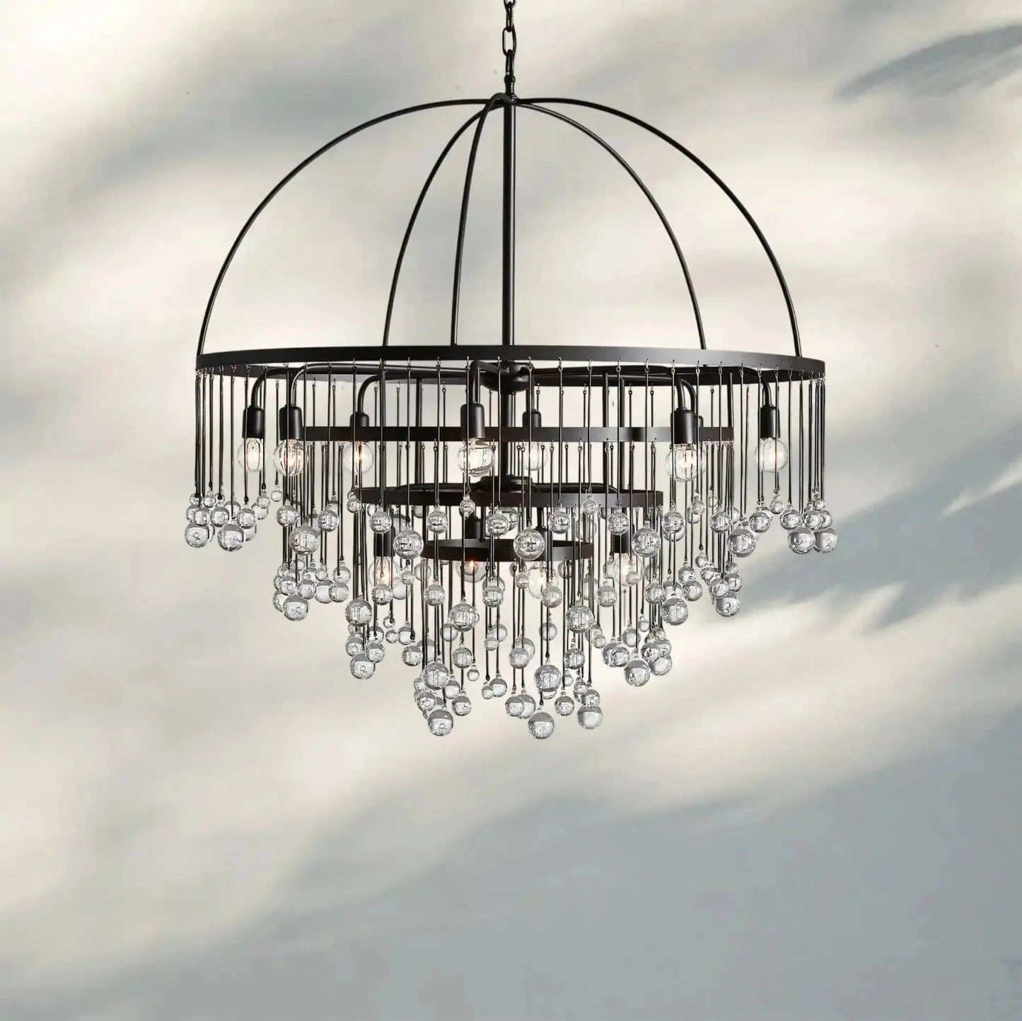 Aubrey Round Chandelier - Arialamps