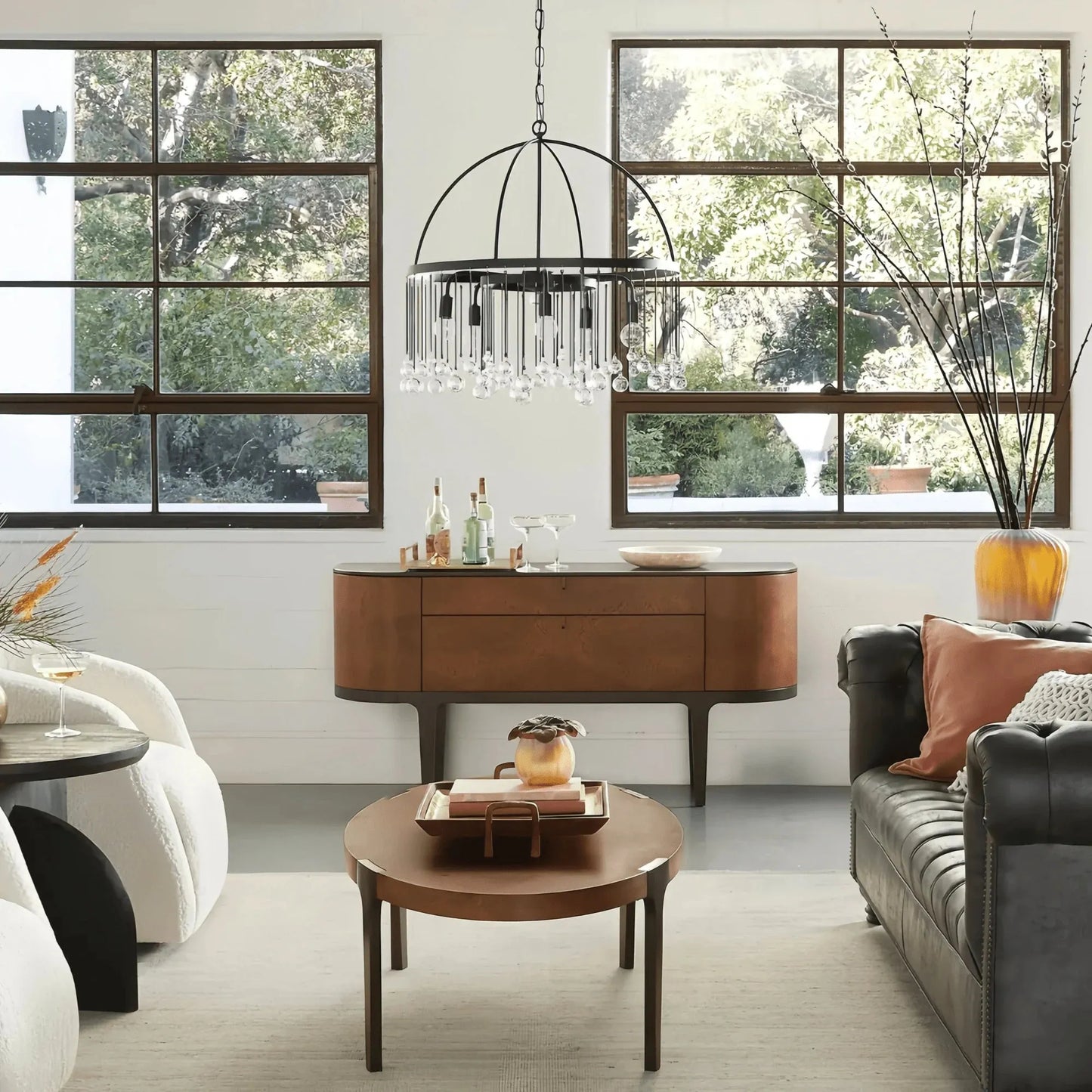 Aubrey Round Chandelier - Arialamps