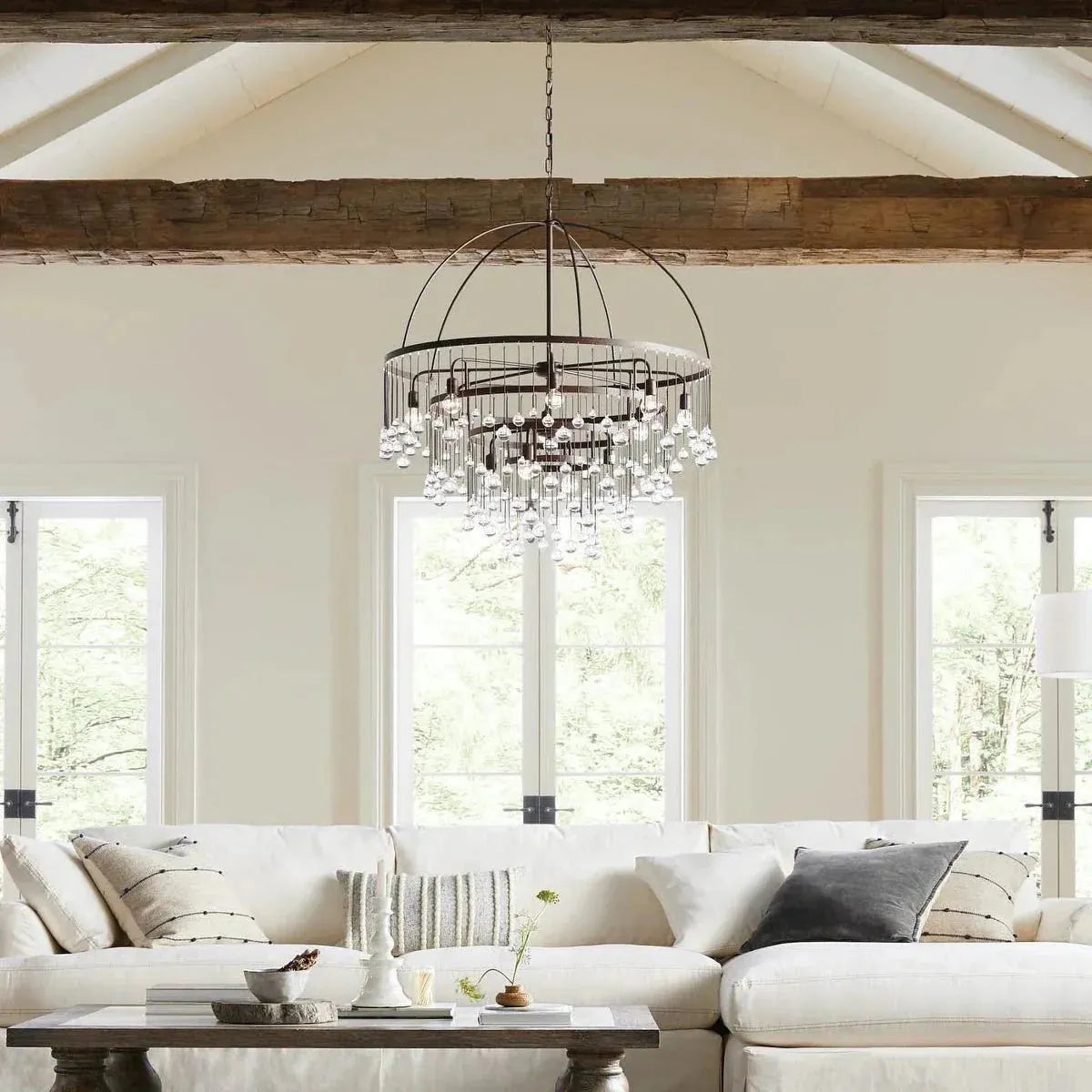 Aubrey Round Chandelier - Arialamps