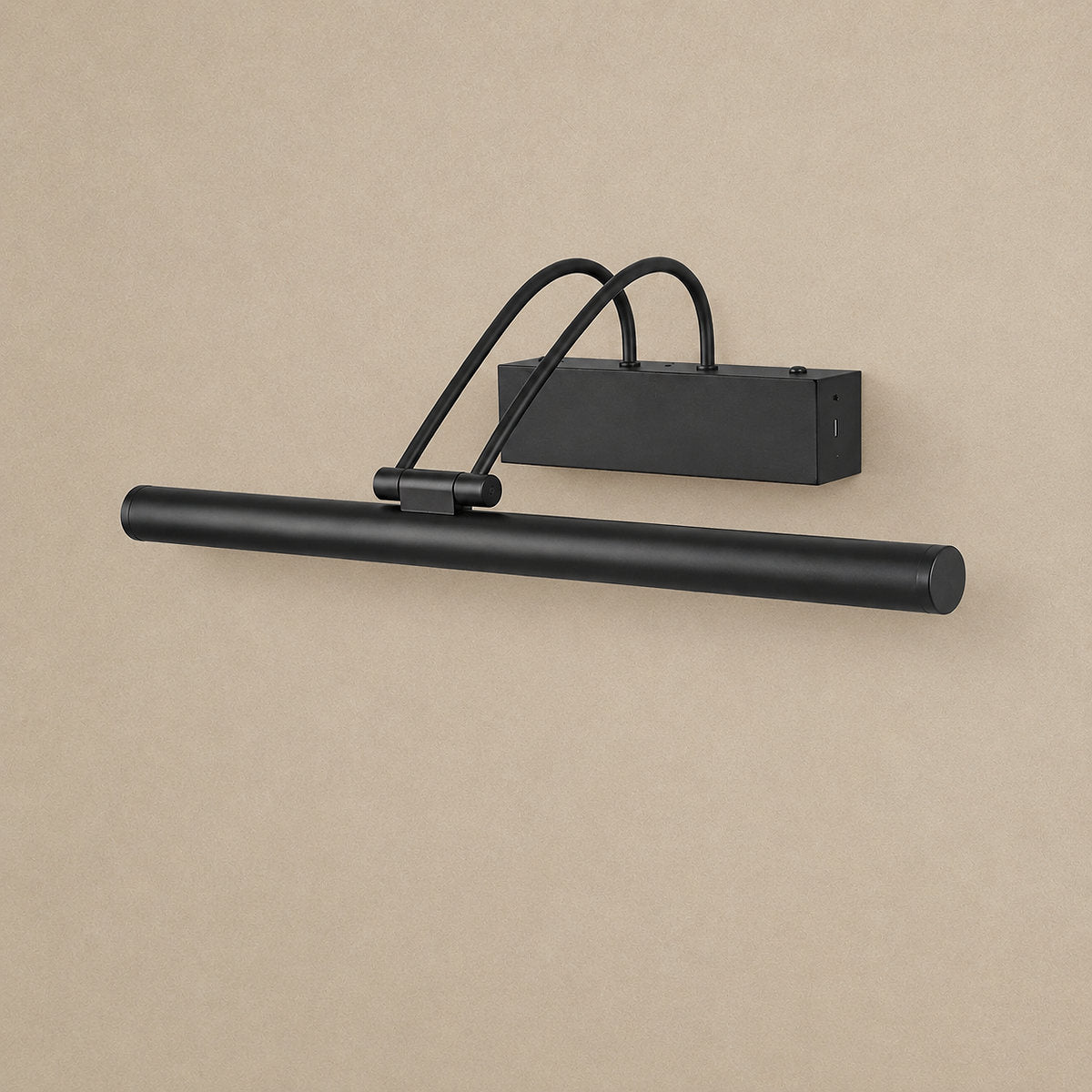 Aureon Linear Rechargeable Wall Lamp, L 15.7-Inch x H 5.1-Inch, Gold~Black, Three-Color Light & USB Charging for Bedroom & Living Room