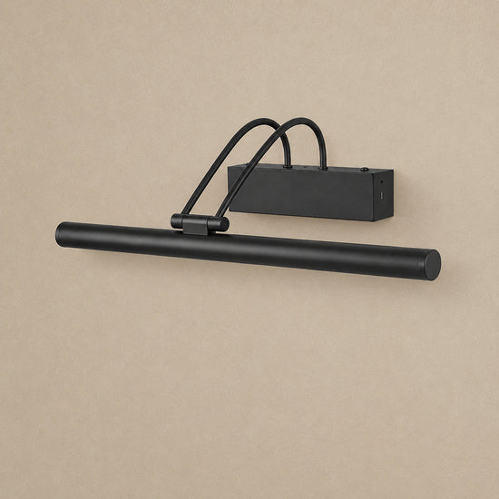 Aureon Linear Rechargeable Wall Lamp, L 15.7-Inch x H 5.1-Inch, Gold~Black, Three-Color Light & USB Charging for Bedroom & Living Room