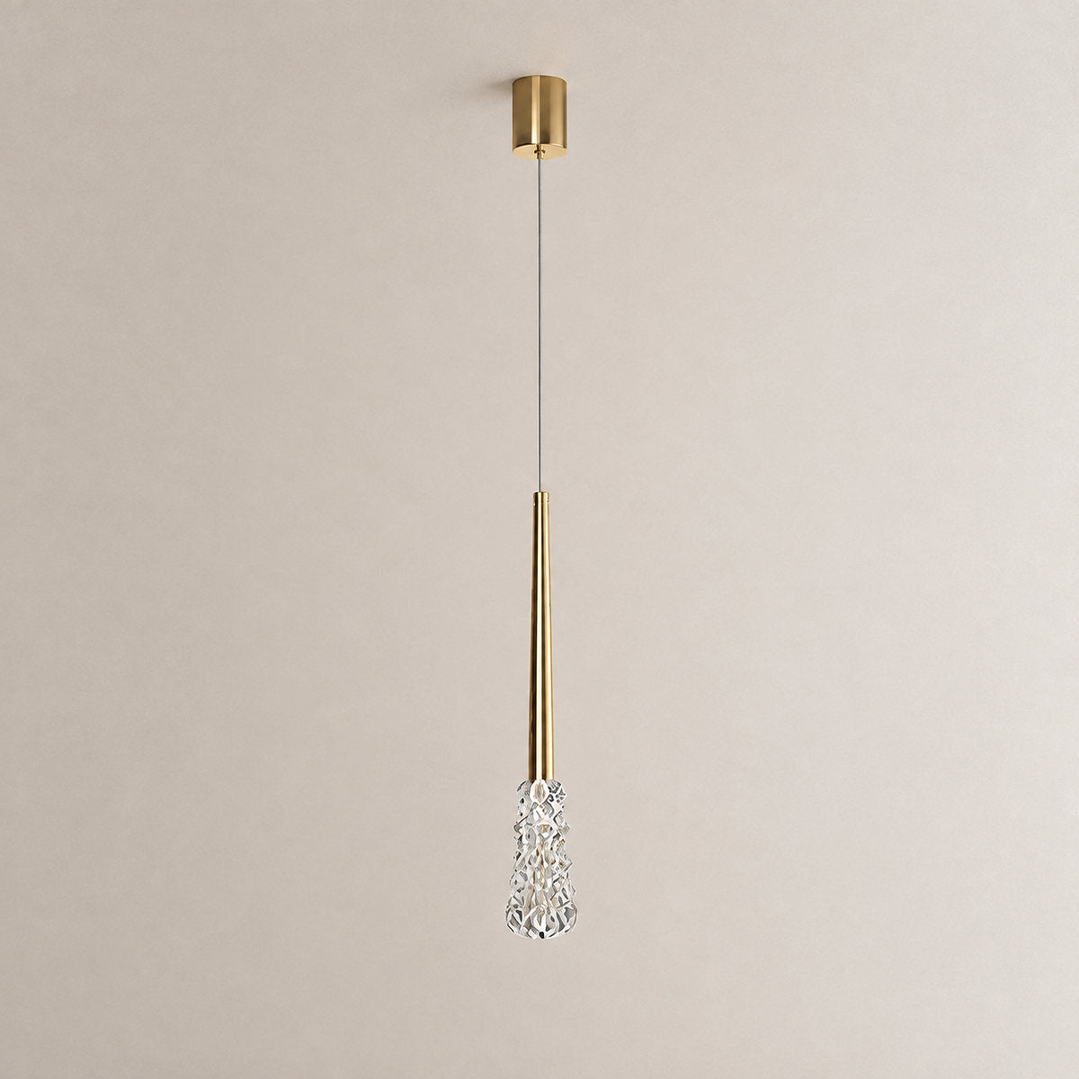 Tricolordeer Brass and Crystal Hanging Pendant Light