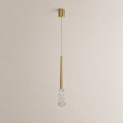 Tricolordeer Brass and Crystal Hanging Pendant Light