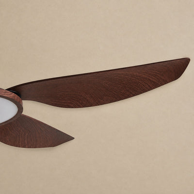 Sirocco Breeze Ceiling Fan Light, 42~48-Inch x H 13.8-Inch, Walnut Grain & Gold & White, Three-Color Light for Living Room