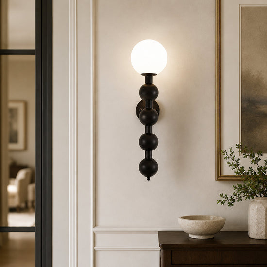 Bubbly Wall Lamp, Walnut for Living Room