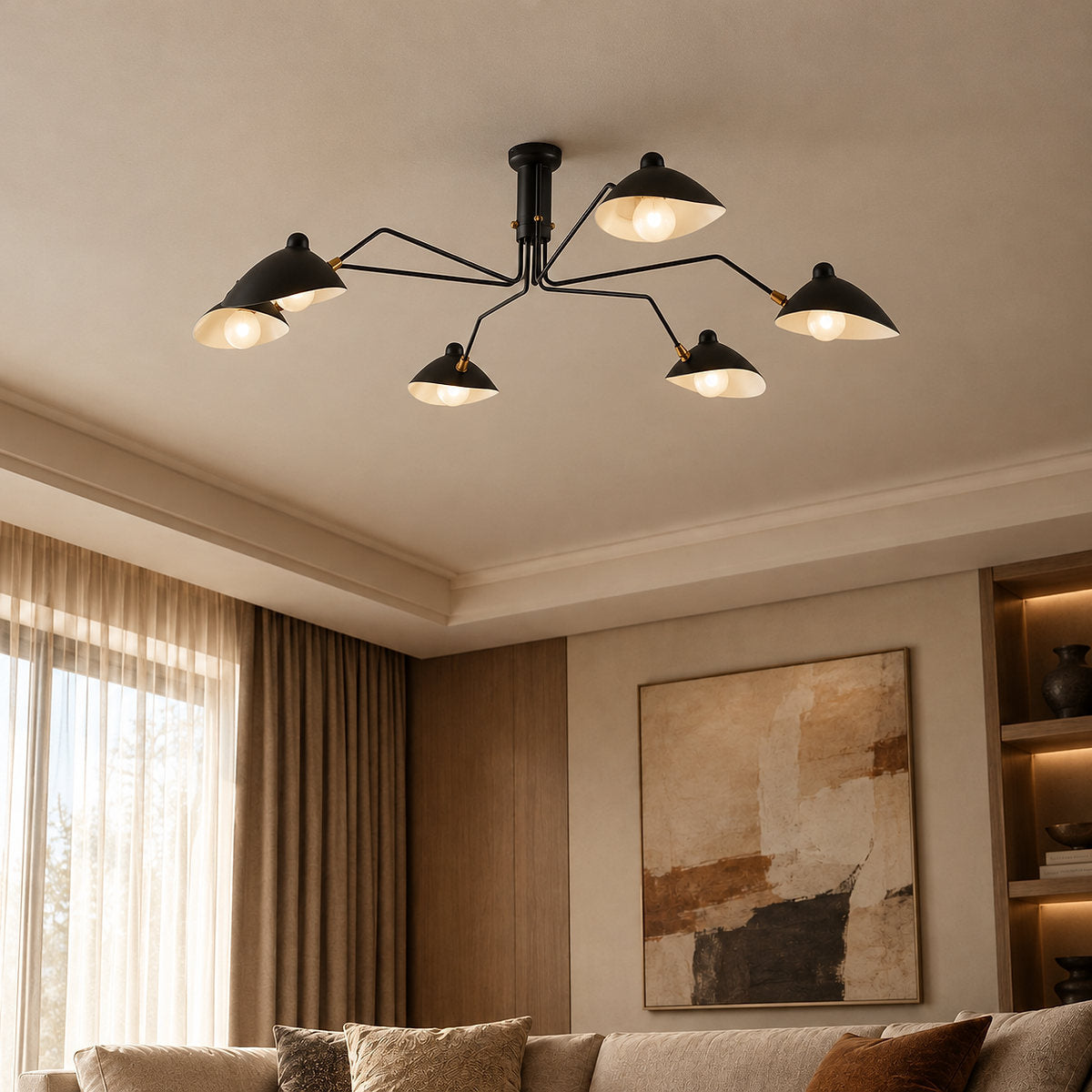 Sculptural Suspended Ceiling Light