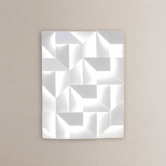 Shadows Grand Wall Lamp, L 11.8-Inch, White & Wired version, Wired & Warm Light for Living Room