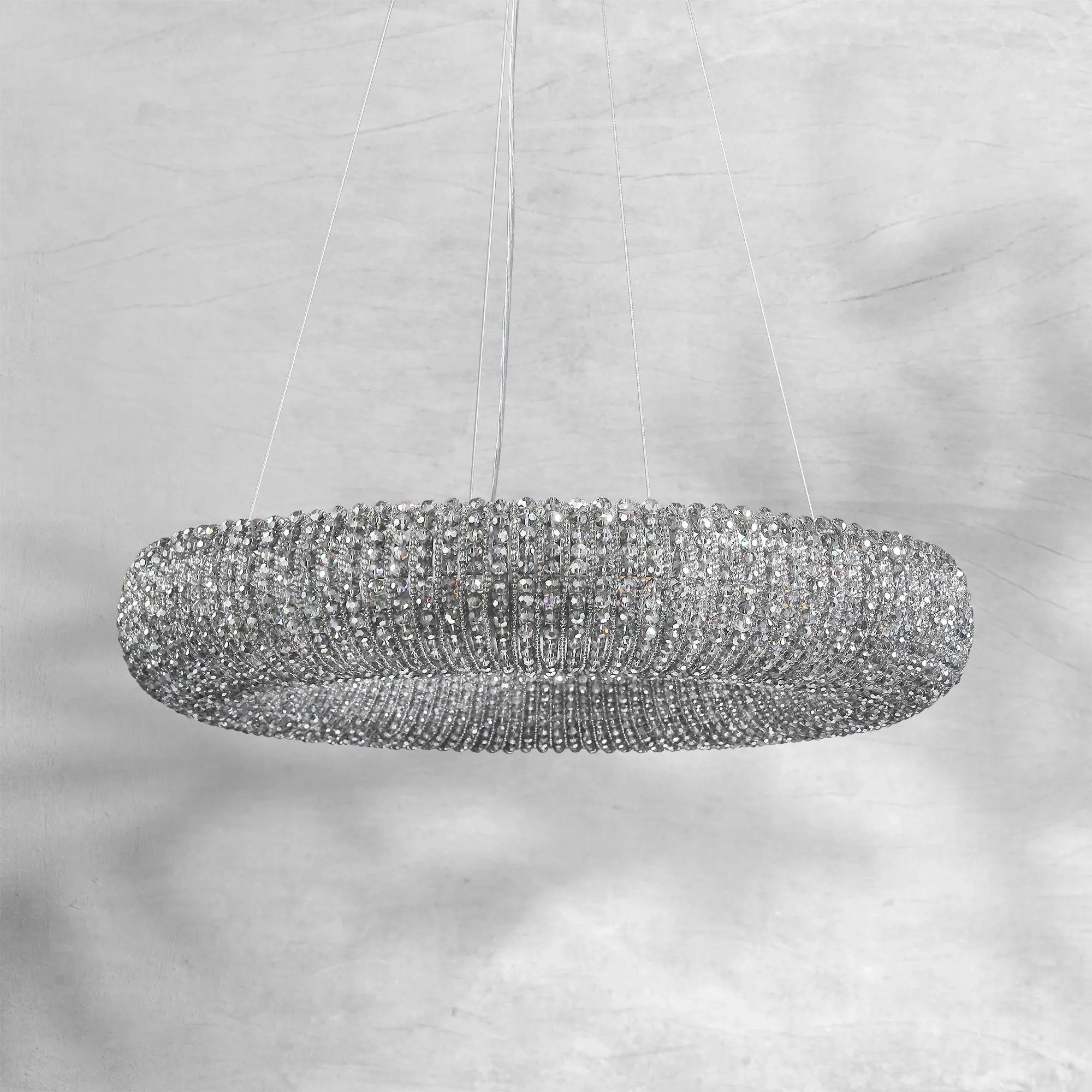 Haze Crystal Round LED Chandelier