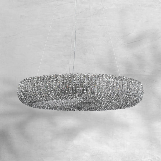Haze Crystal Round LED Chandelier