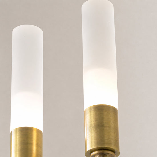 Double Arrow Wall Lamp, 3.9~5.5-Inch x H 23.6-Inch, Antique Brass (brass) for Living Room