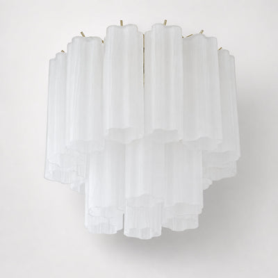 Radial Starburst Glass Ceiling Lamp
