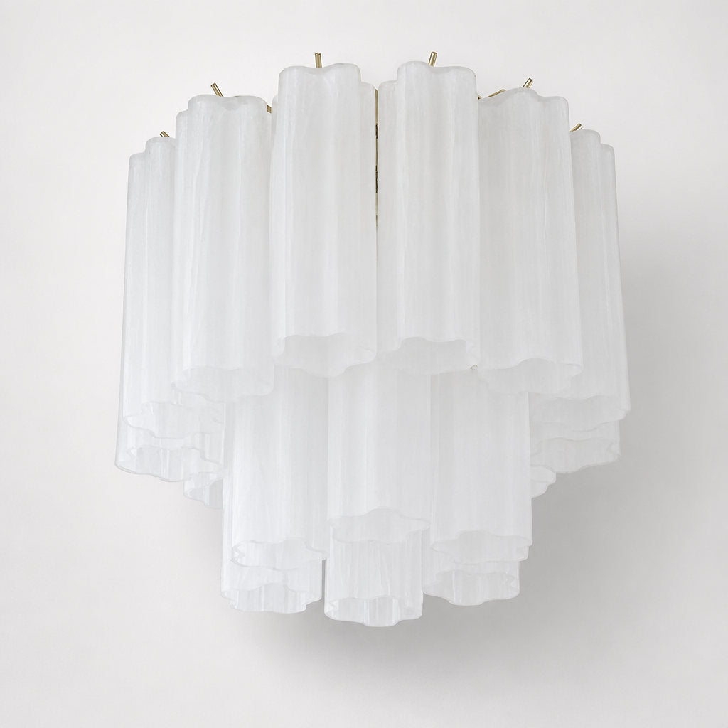 Radial Starburst Glass Ceiling Lamp