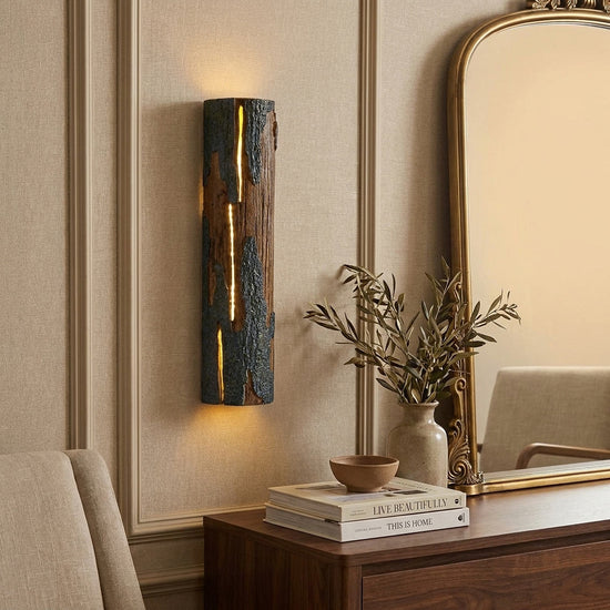 Broken Bark Wall Lamp, 4.7-Inch x H 15-Inch, Warm White for Living Room