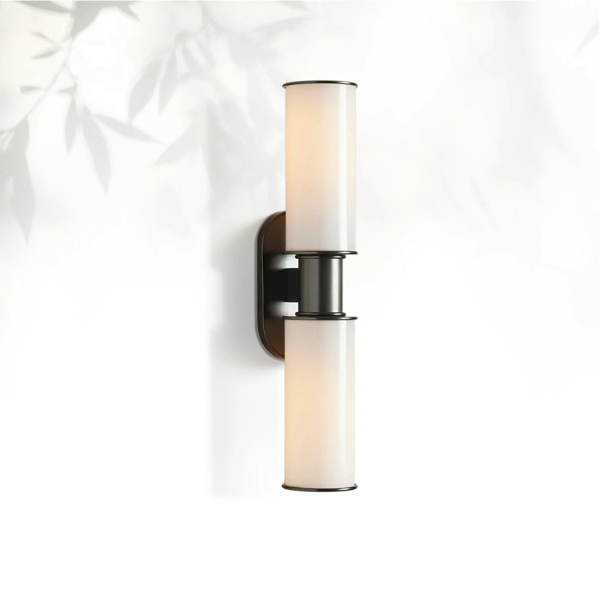 Horlin Modern Milk Glass 2-Light Wall Sconce