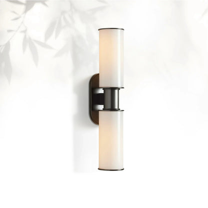 Horlin Modern Milk Glass 2-Light Wall Sconce
