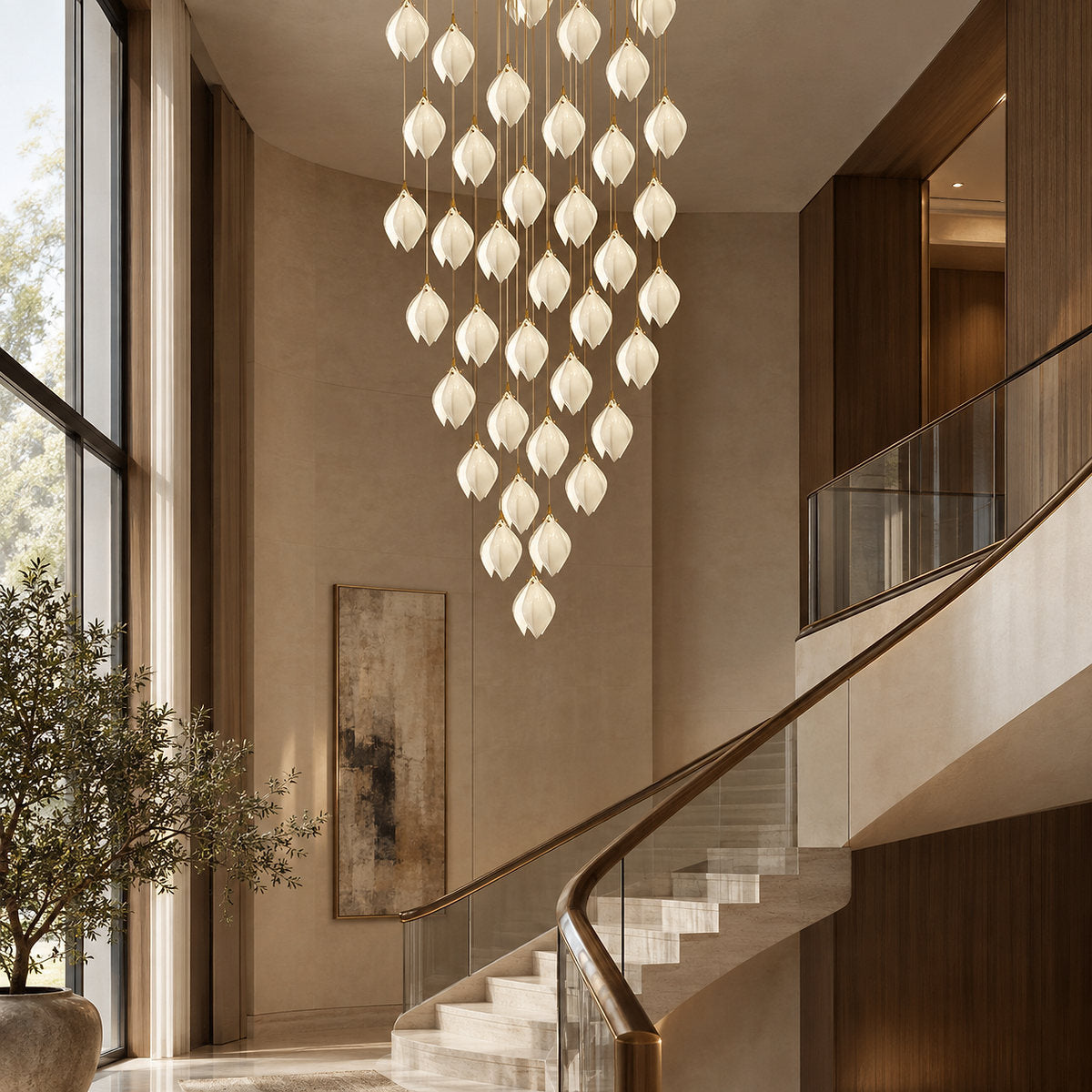 Petal Pendant Light with Versatile Configurations