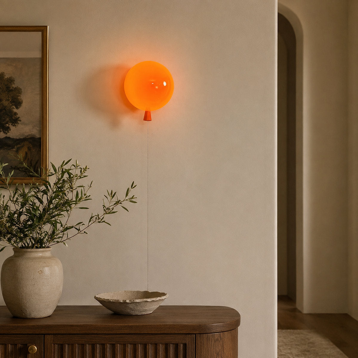 Balloon Dream Wall Lamp, 9.8-Inch, Pink for Living Room