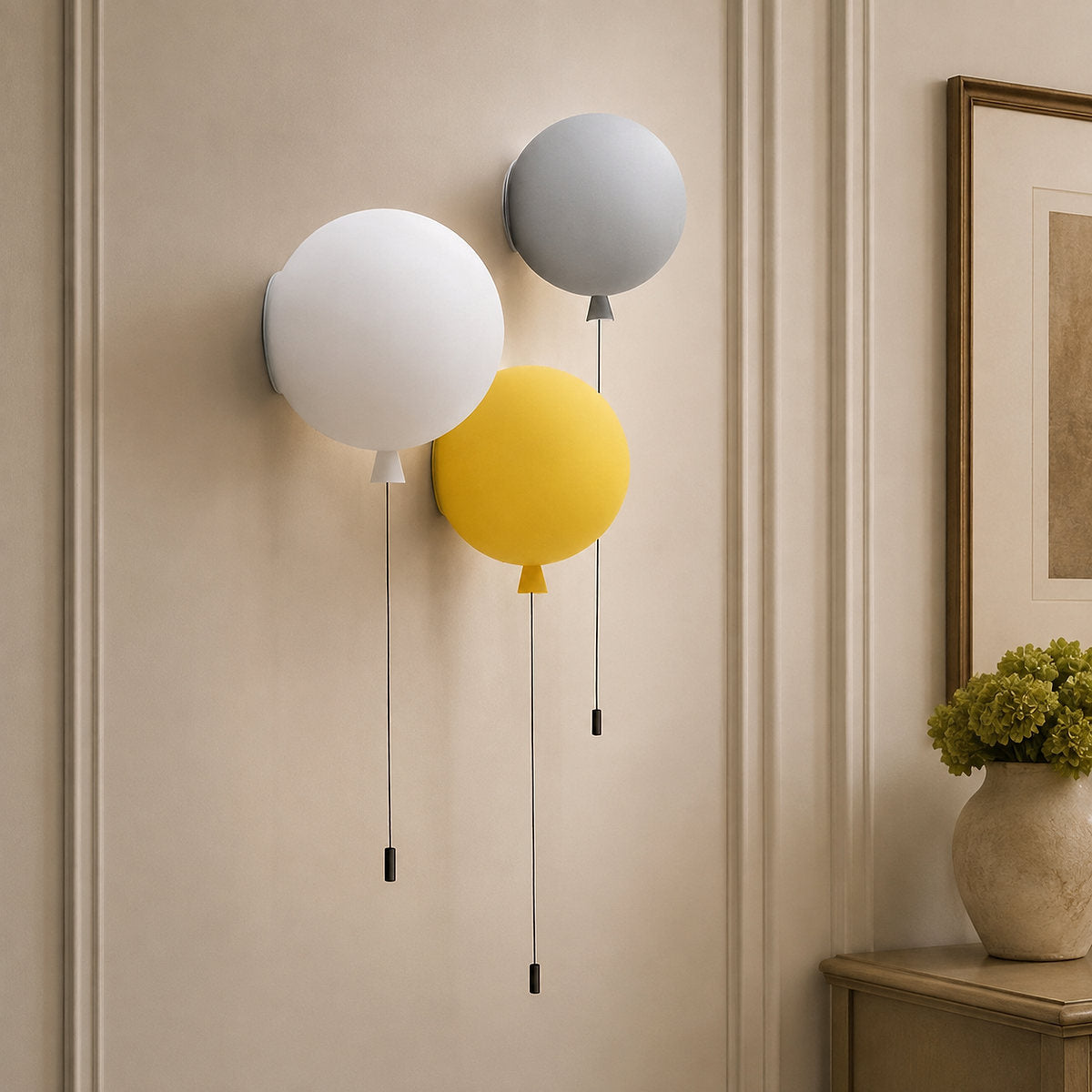 Balloon Dream Wall Lamp, 9.8-Inch, Pink for Living Room