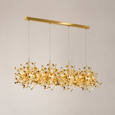 Tricolordeer Polished Disc Stainless Steel Pendant Lamp