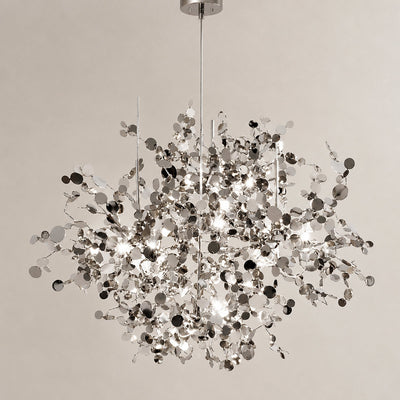 Tricolordeer Polished Disc Stainless Steel Pendant Lamp