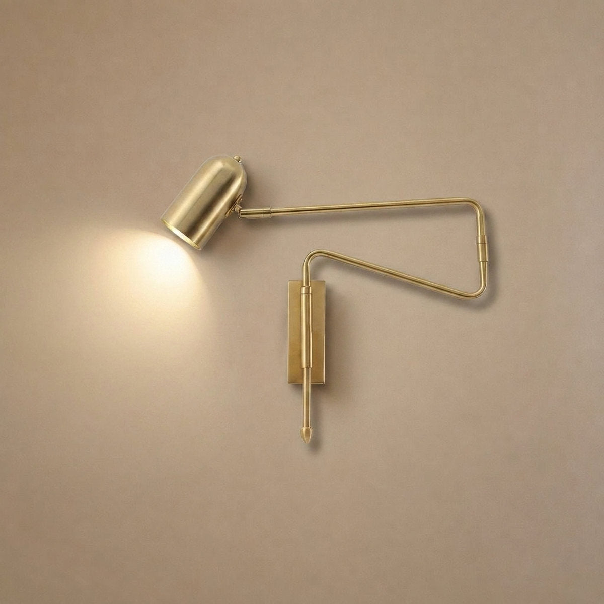 Adjustable Arm Reading Wall Lamp, L 14.6-Inch x H 5.9-Inch, Black & Gold for Bedroom & Living Room