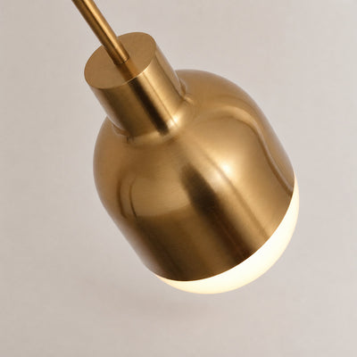 Tricolordeer Copper and White Glass Globe Pendant Light