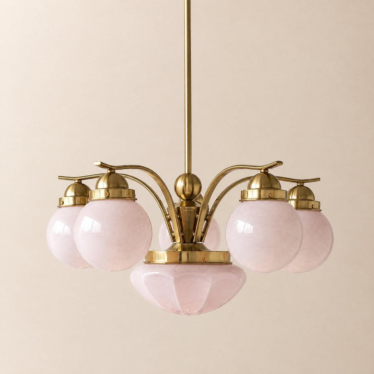 Tricolordeer Globe Glass Multi-Light Chandelier