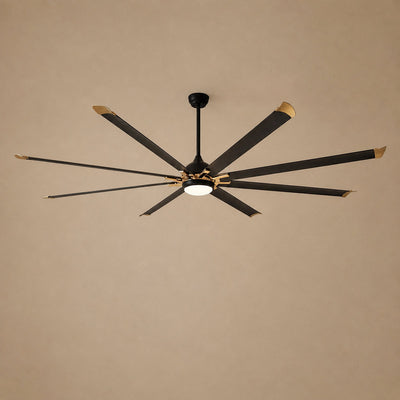 Tricolordeer Contemporary Metal Eight-Blade LED Disc Ceiling Fan