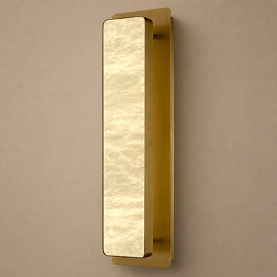 Tricolordeer Modern Rectangular Alabaster Wall Sconce