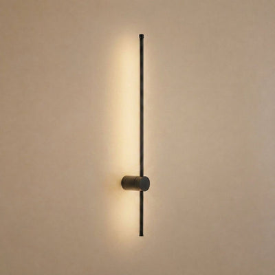 Linear LED Wall Lamp, 2.3-Inch x H 23.6~47.2-Inch, Black, Warm Light for Living Room & Dining Room