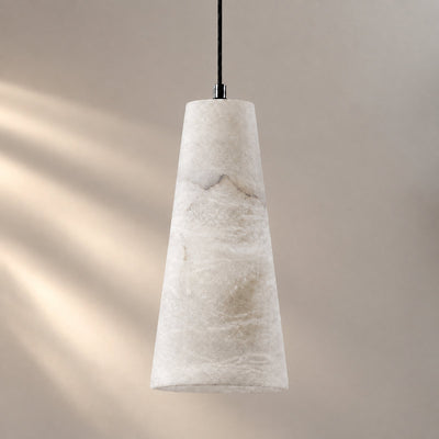 Tricolordeer Single Conical Marble Pendant – Matte Black