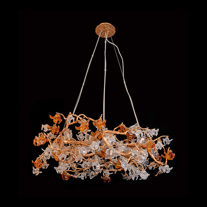 Blossom Flower Round Bedroom Chandelier Light