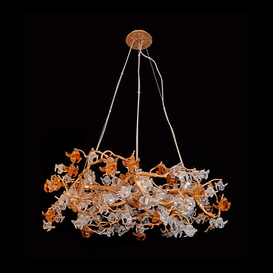 Blossom Flower Round Bedroom Chandelier Light