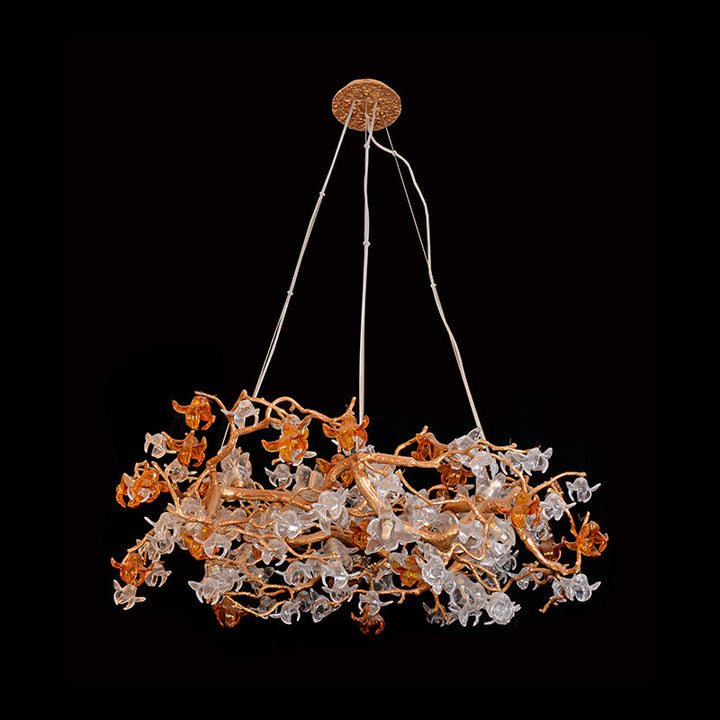 Blossom Flower Round Bedroom Chandelier Light
