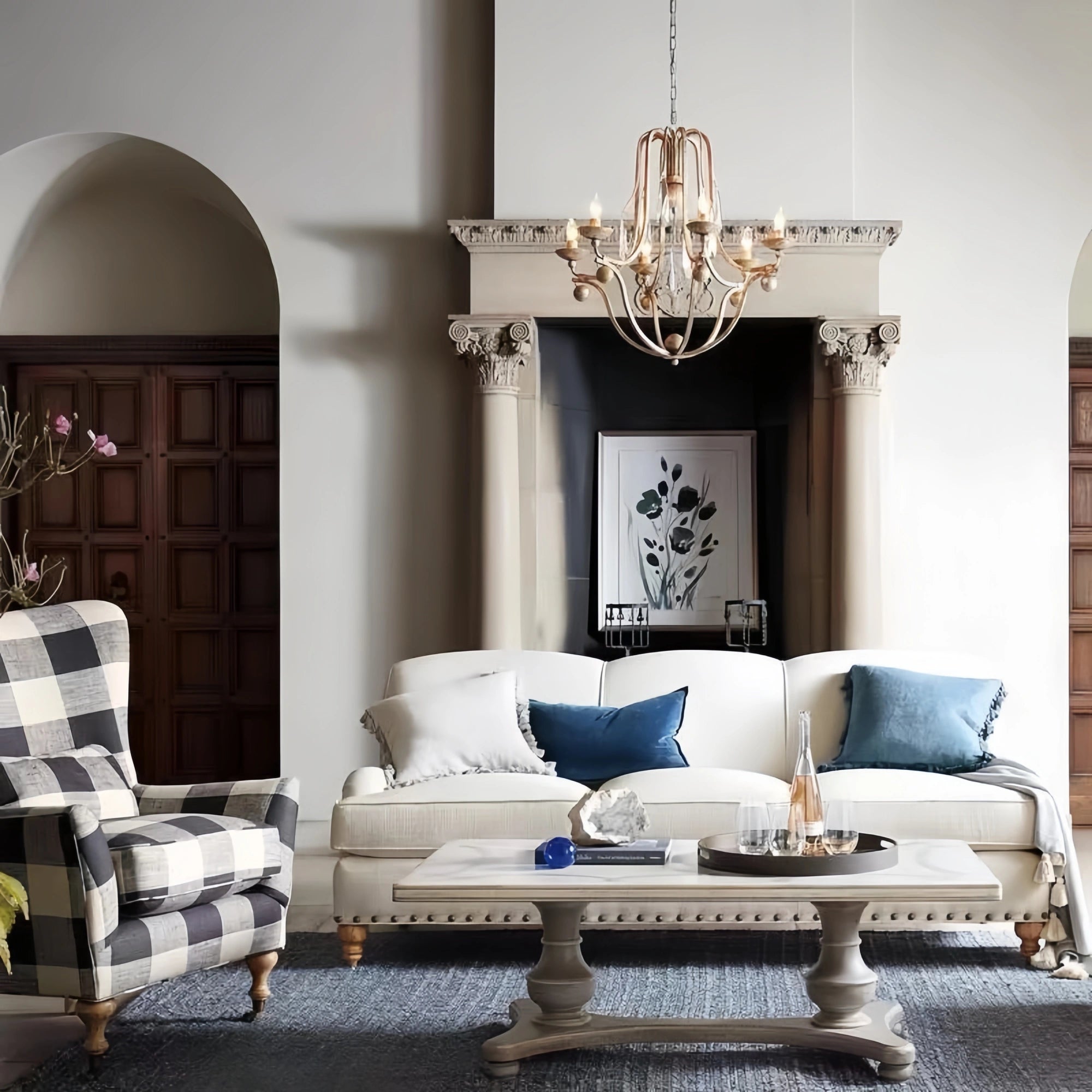 Bonita Chandelier- Silver