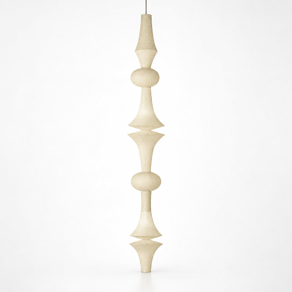 Sculptural Tiered Pendant Light 3 Bulbs