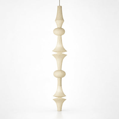 Sculptural Tiered Pendant Light 3 Bulbs