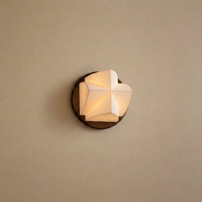 Naala Wall Lamp, 3.7~5.5-Inch x H 7.5~10.6-Inch, Gold & White for Living Room