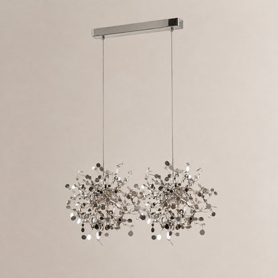 Tricolordeer Polished Disc Stainless Steel Pendant Lamp