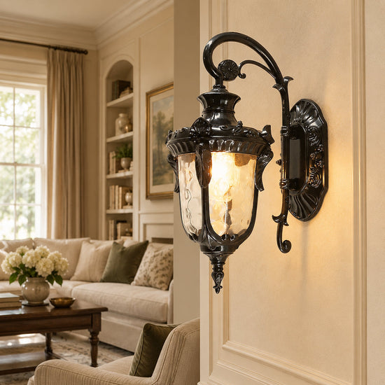 Heritage Outdoor Wall Lamp, Black for Living Room