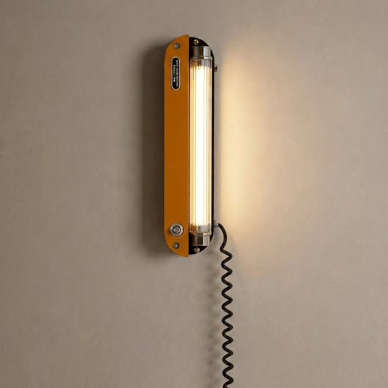 Edison Plug In Marlo Wall Lamp, L~R 23.6-Inch x H 3.5-Inch, Warm Light & US Plug for Living Room