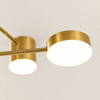Tricolordeer Radial Sputnik Ceiling Light, 6 Arms