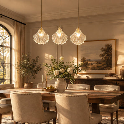 Hand-Blown Glass Swag Pendant Light
