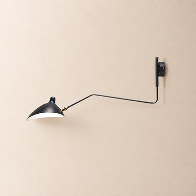 Multi-Arm Spider Wall Lamp, L 55-Inch x H 30.3-Inch, Black for Living Room