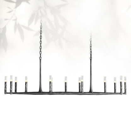 Thaddeas Forged Linear Chandelier 54"/72"/96"