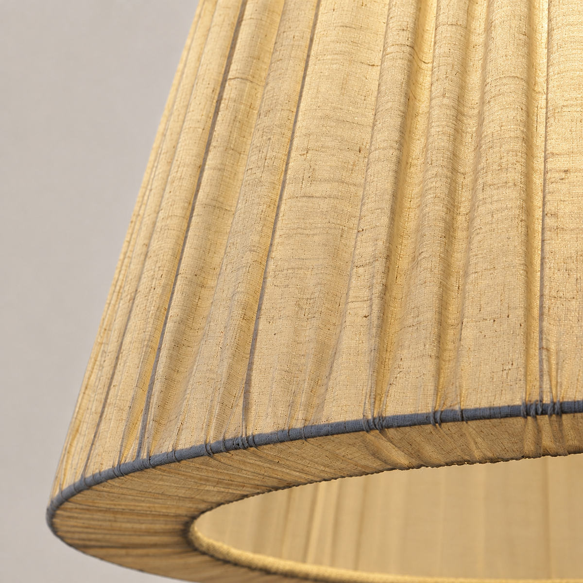 Tricolordeer Matte Black Fabric Cone Pendant Light