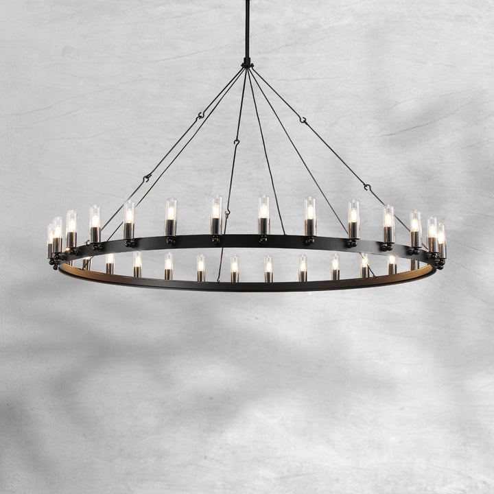 Celestine Vintage Filament Outdoor Round Chandelier