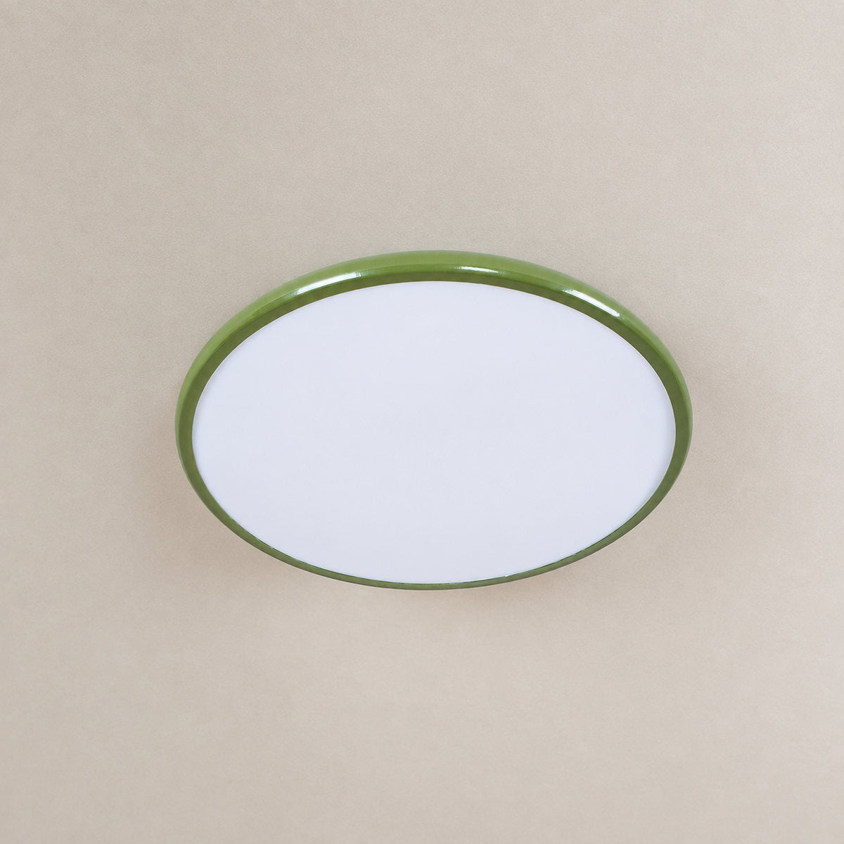 Drift Adjustable Ceiling Light, 11.8~19.7-Inch x H 3.5-Inch, Green, Triac Warm Dimming for Living Room & Bedroom