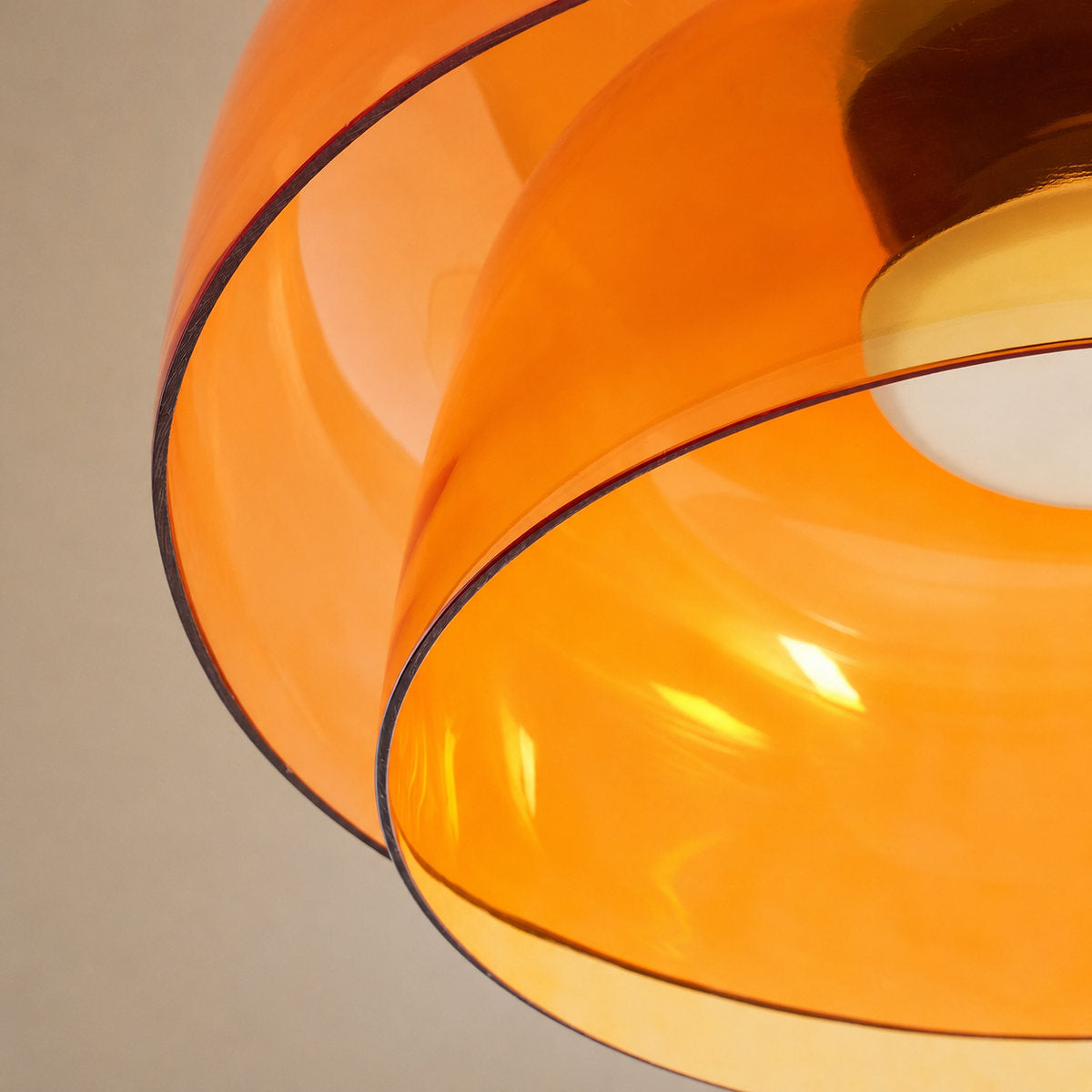 Tricolordeer Layered Tinted Glass Disc Ceiling Light