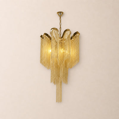 Tricolordeer Cascade Round and Linear Chandelier